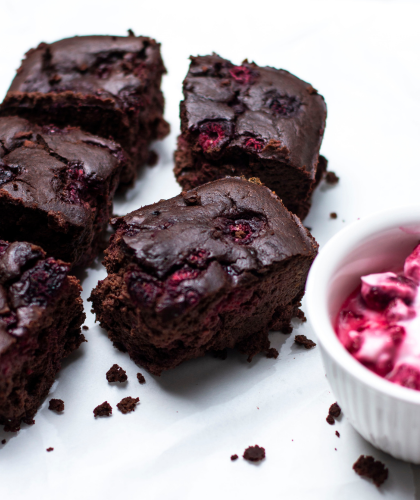 raspberry chocolate brownies