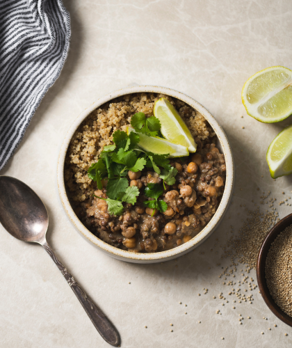 red chickpea curry