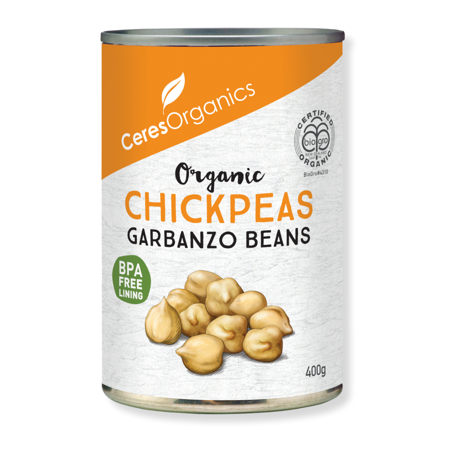 Organic Chickpeas / Garbanzo Beans - 400g