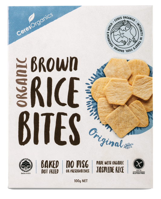 Organic Rice Bites, Original - 100g