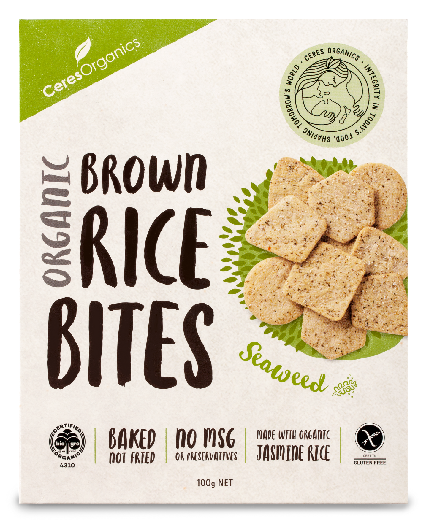 Organic Rice Bites, Seaweed - 100g