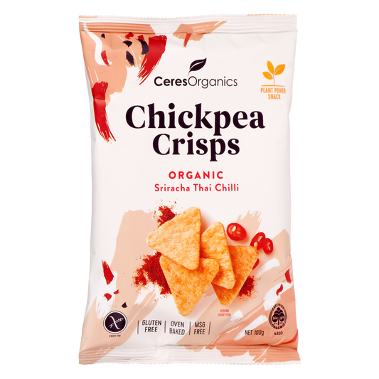 Organic Chickpea Crisps, Sriracha Thai Chilli - 100g