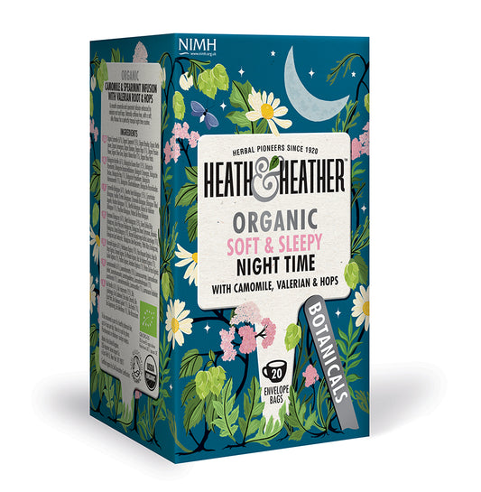 Heath & Heather Organic Soft & Sleepy Night Time Tea - 20 Bag
