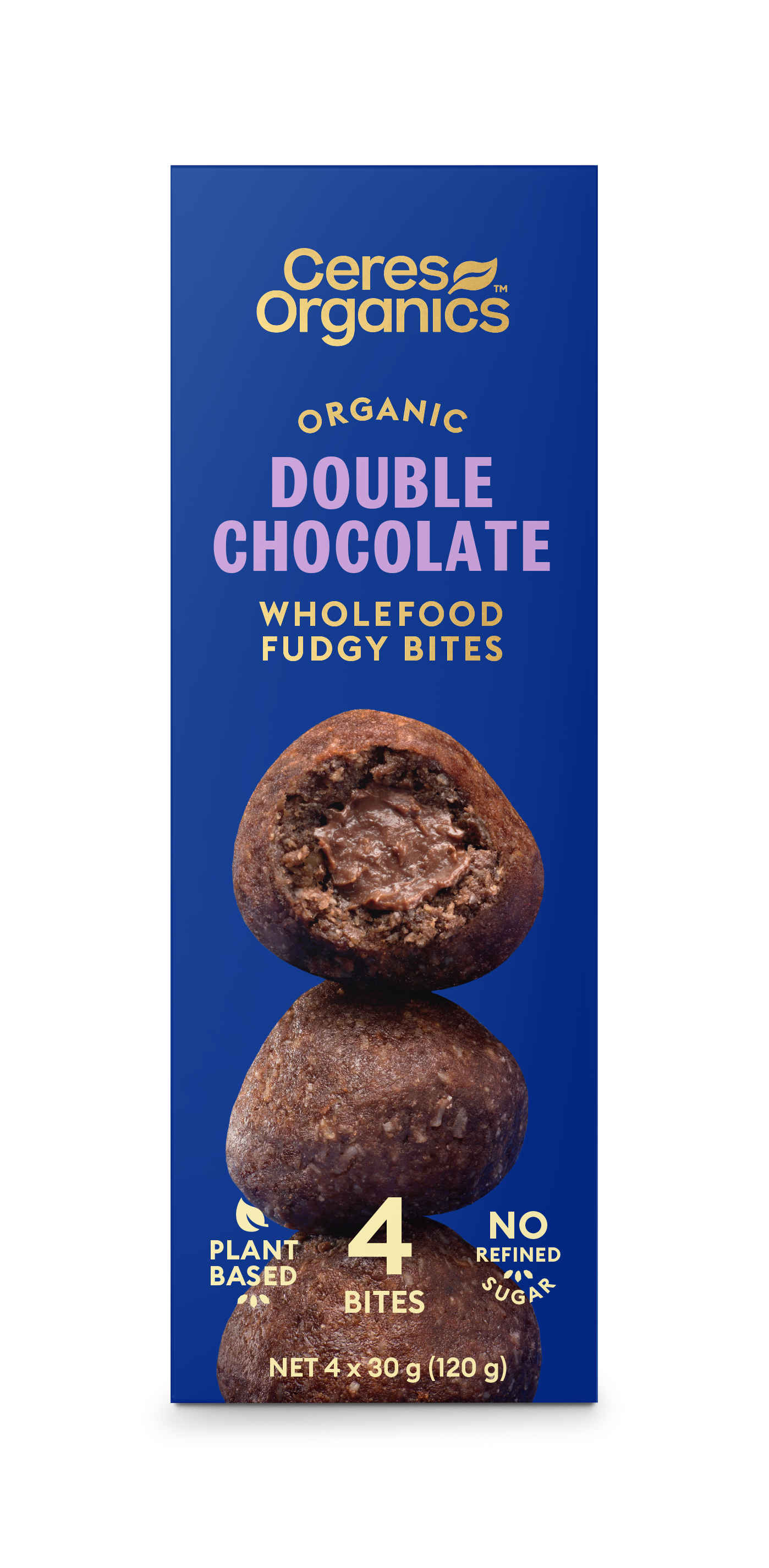 Organic Wholefood Fudgy Bites, Double Chocolate - 120g