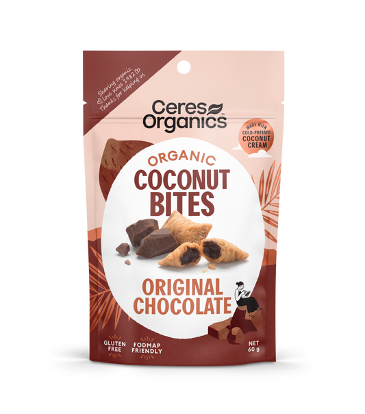 Organic Coconut Bites, Original Chocolate - 60g