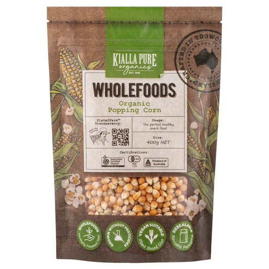 Kialla Pure Organic Popping Corn - 400g