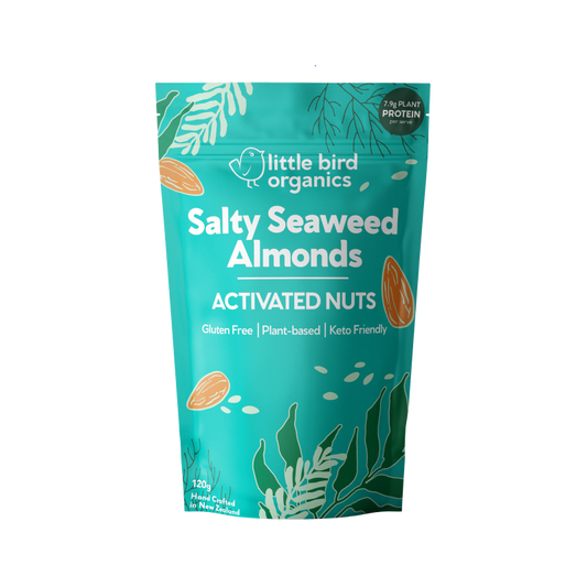 Little Bird Organics Activated Nuts - Salty Seaweed Almonds - 120g