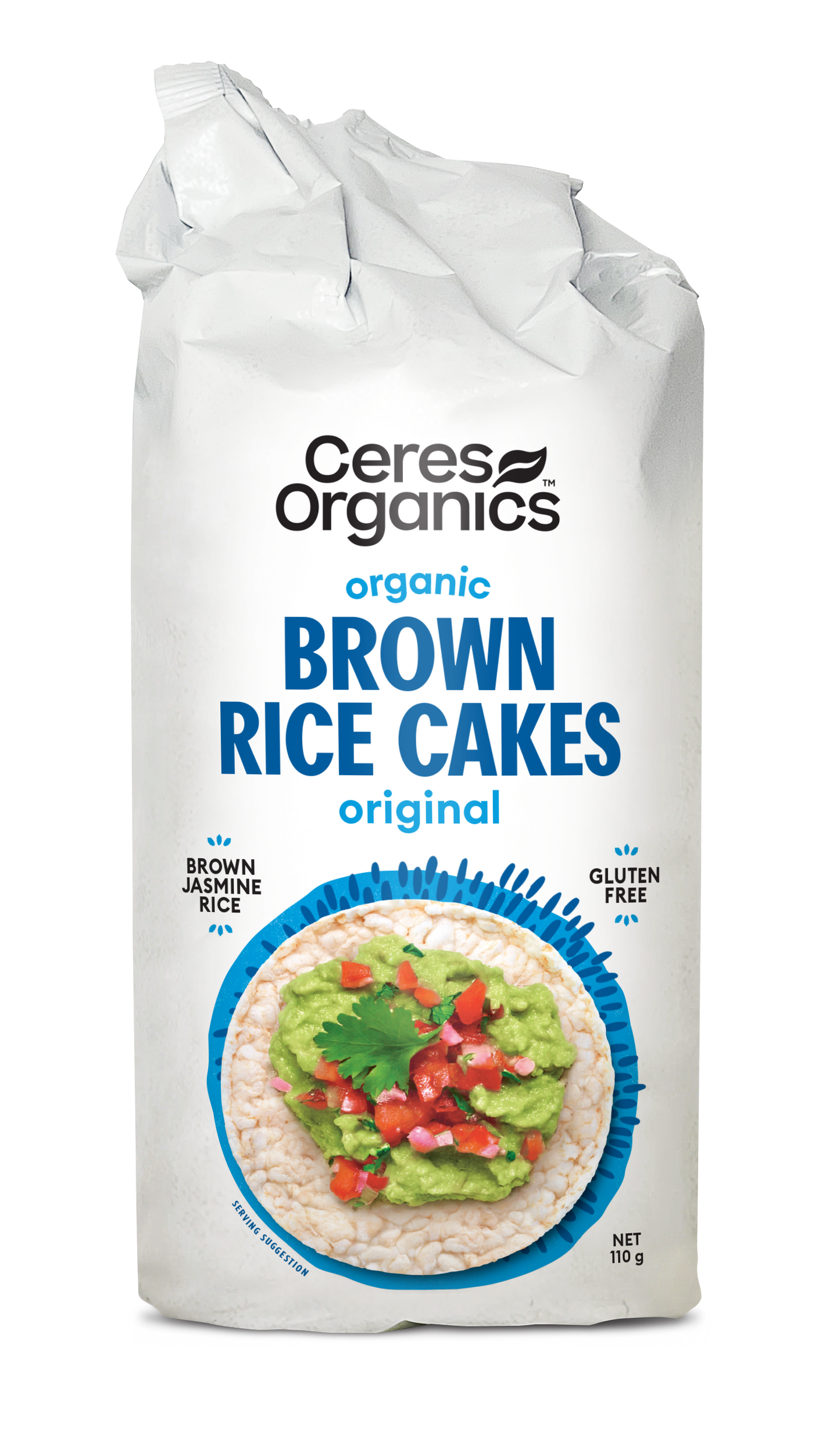 Organic Brown Rice Cakes, Original - 110g