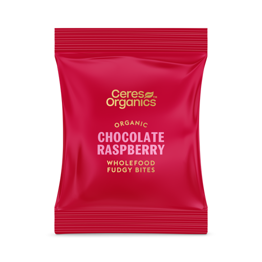 Organic Wholefood Fudgy Bites, Chocolate Raspberry - 30g