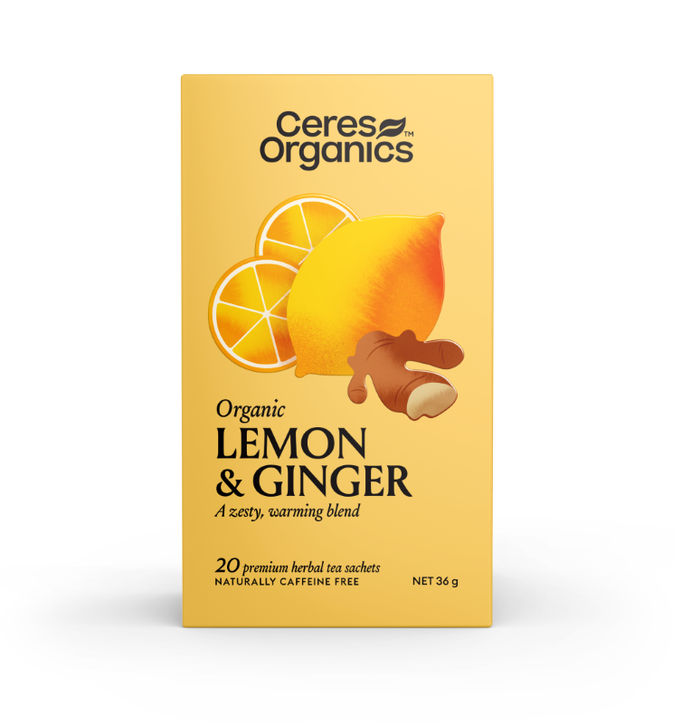 Organic Lemon & Ginger Herbal Tea - 20 bag