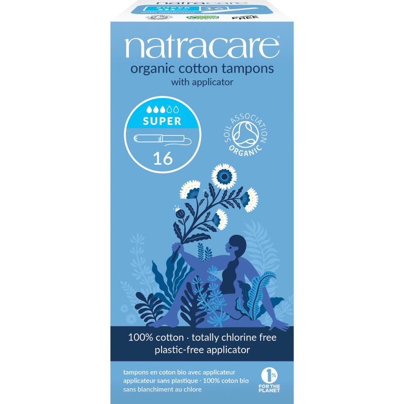 Natracare Organic Super Applicator Tampons - 16pk