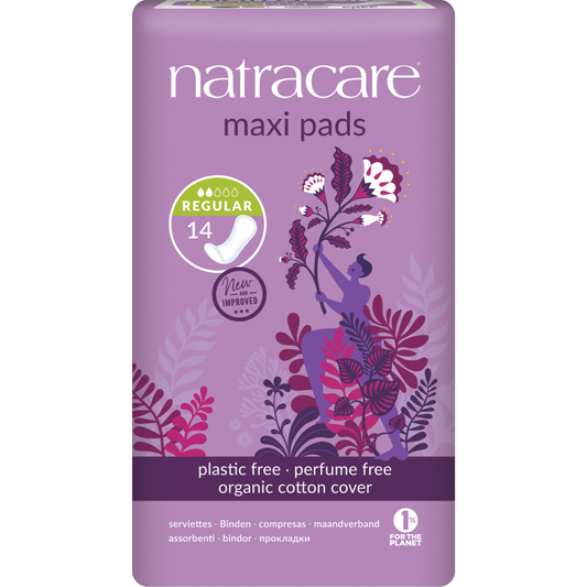 Natracare Regular Maxi Pads - 14pk