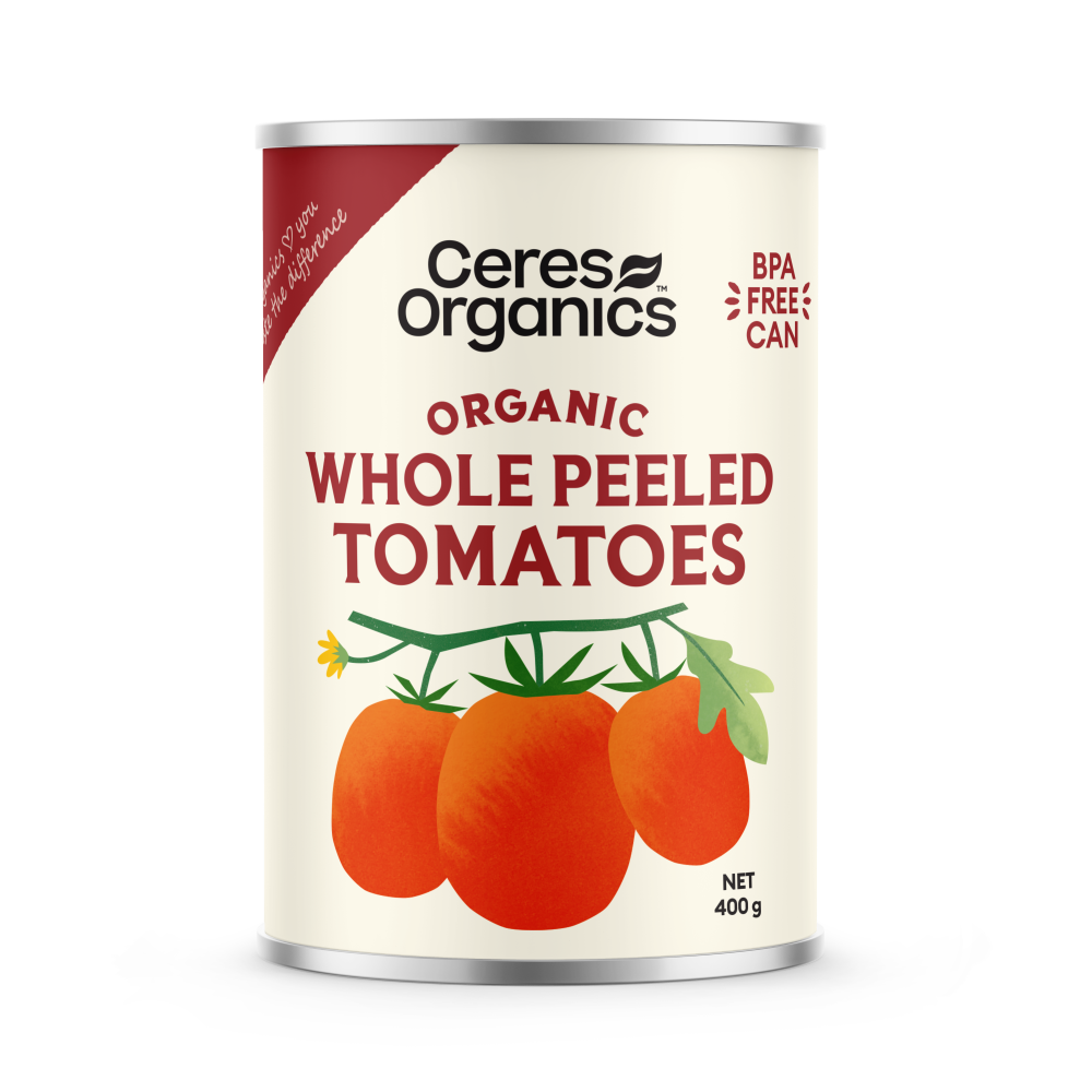 Organic Tomatoes, Whole Peeled - 400g