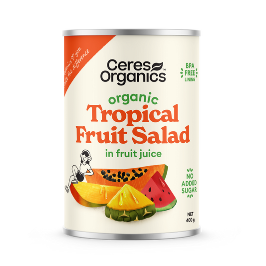Organic Tropical Fruit Salad in Fruit Juice - 400 g