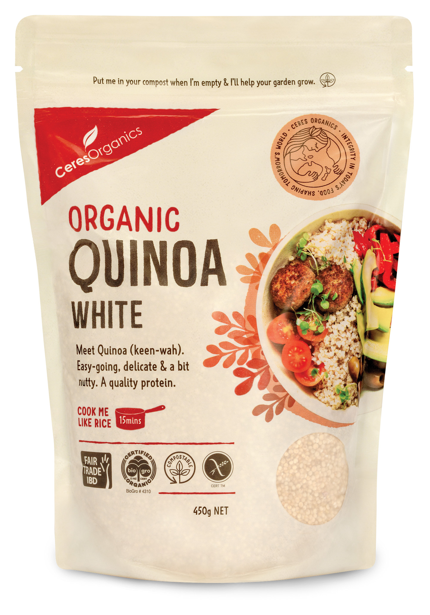 Organic Quinoa, White - 450g