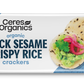 Organic Rice Crackers, Black Sesame - 100g
