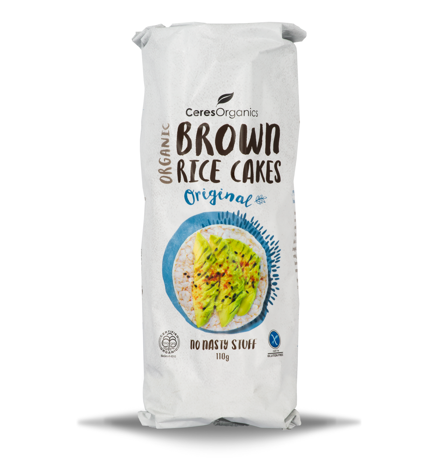 Organic Brown Rice Cakes, Original - 110 g