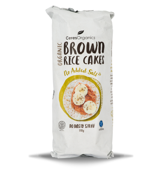 Organic Brown Rice Cakes, No Added Salt - 110g