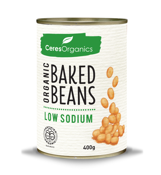 Organic Baked Beans, Low Sodium - 400g