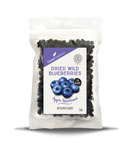 Organic Dried Wild Blueberries - 150g