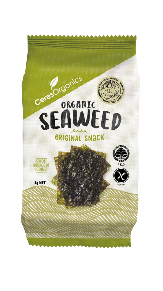 Organic Roasted Seaweed, Nori Snack - 5g