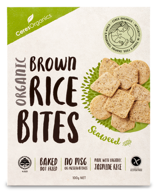 Organic Rice Bites, Seaweed - 100 g