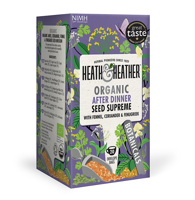 Heath & Heather Organic After Dinner Seed Supreme Tea - 20 Bag