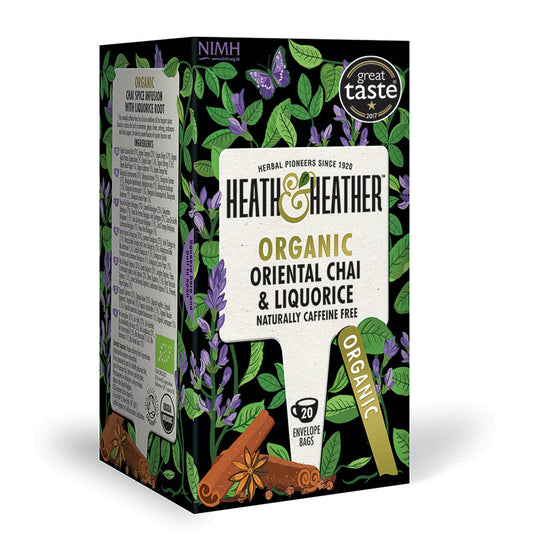 Heath & Heather Organic Oriental Chai & Liquorice Tea - 20 Bag