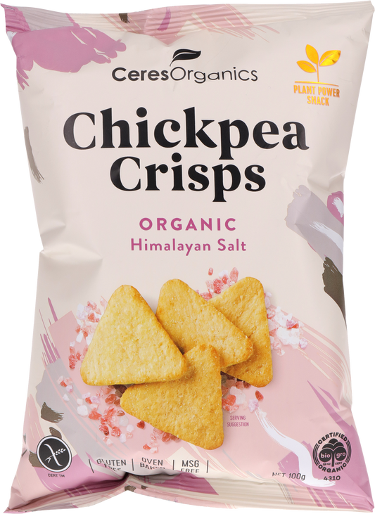 Organic Chickpea Crisps, Himalayan Salt - 100g