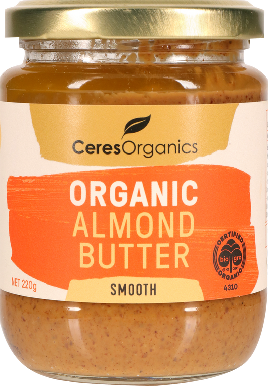 Organic Almond Butter, Smooth - 220g