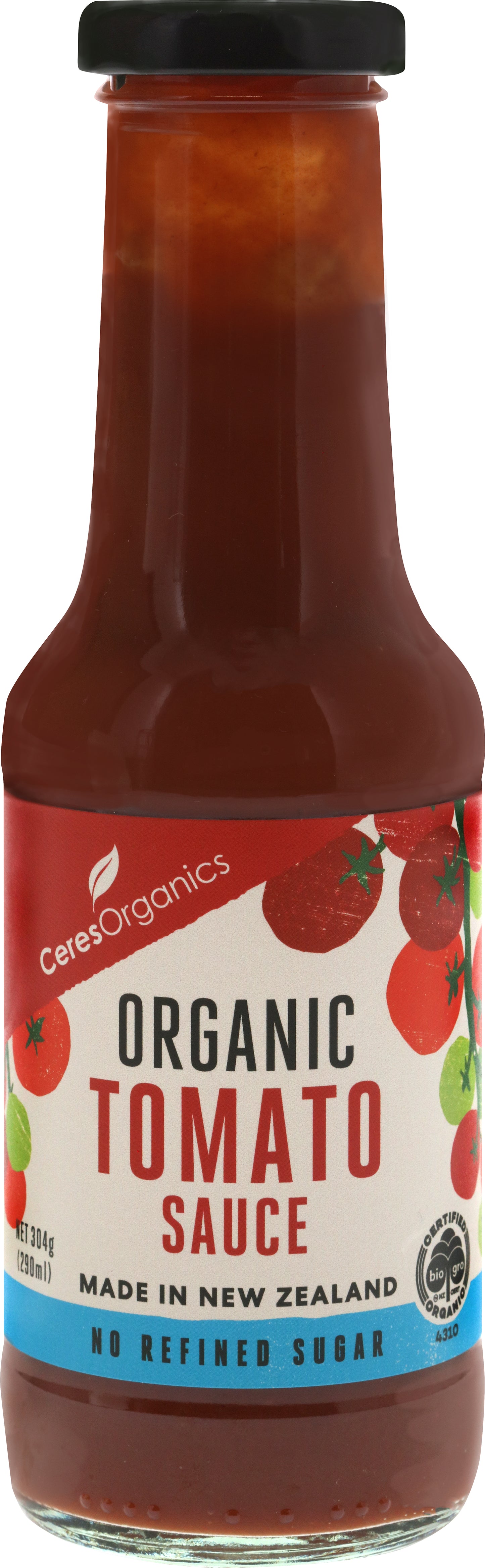 Organic Tomato Sauce - No Refined Sugar - 290 ml