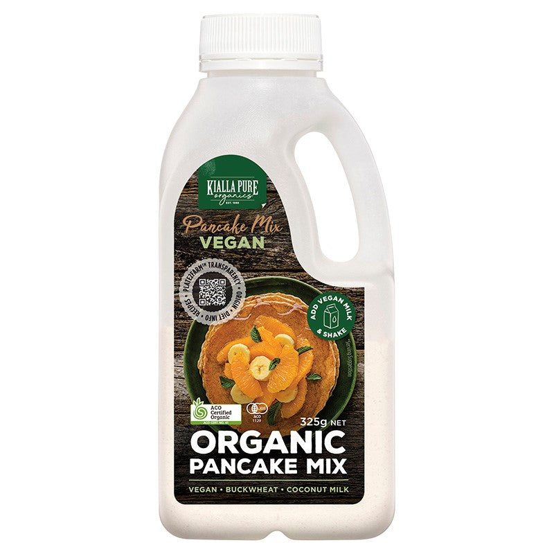 Kialla Pure Organic Vegan Pancake Mix, Vanilla - 325g