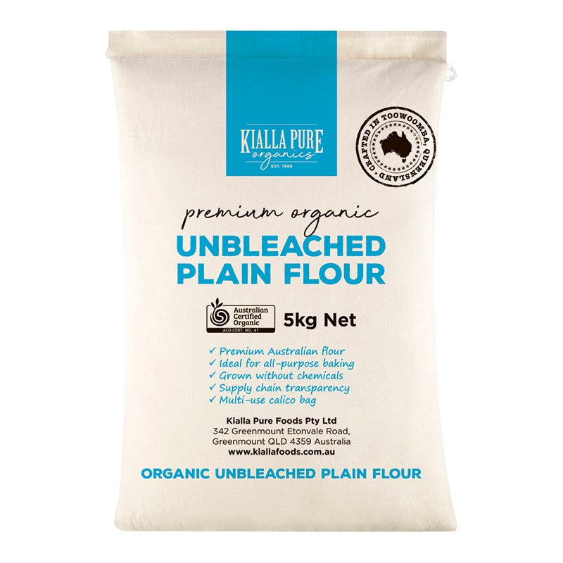 Kialla Pure Organic Unbleached Plain Flour - 5g