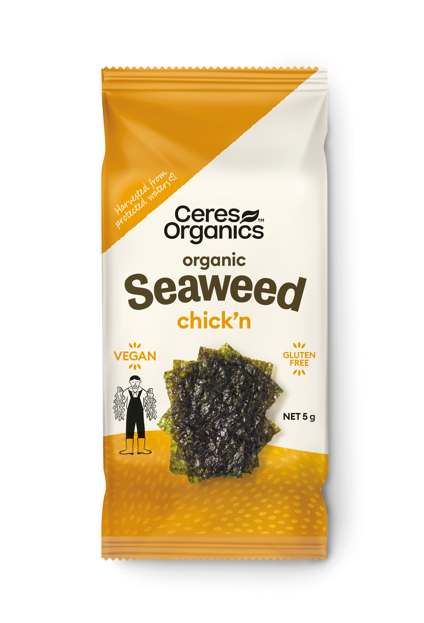 Organic Roasted Seaweed Snack, Chick'n - 5g