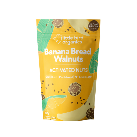 Little Bird Organics Activated Nuts - Banana Bread Walnuts - 120g
