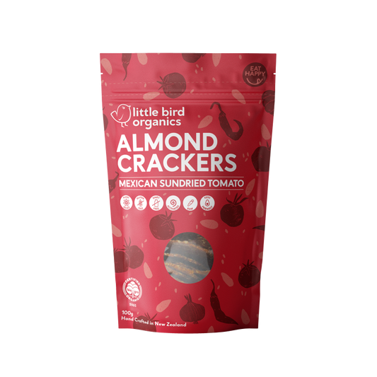 Little Bird Organics Activated Almond Crackers - Mexican Sun-dried Tomato