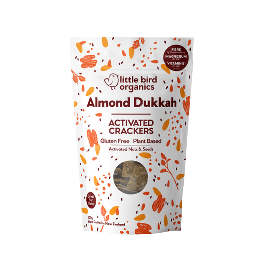 Little Bird Organics Activated Crackers - Almond Dukkah - 100g