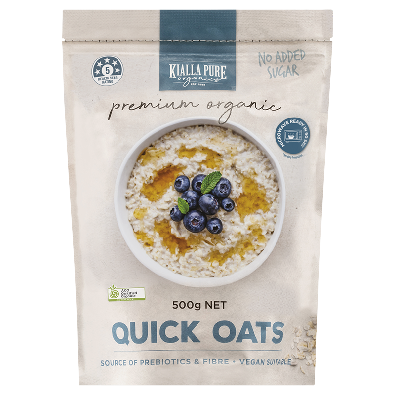 Kialla Pure Organic Quick Oats 500g - 500g