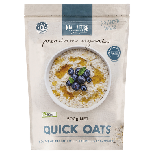 Kialla Pure Organic Quick Oats 500g - 500g