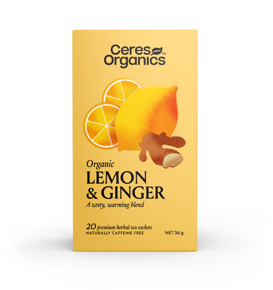 Organic Lemon & Ginger Herbal Tea - 20 Bag