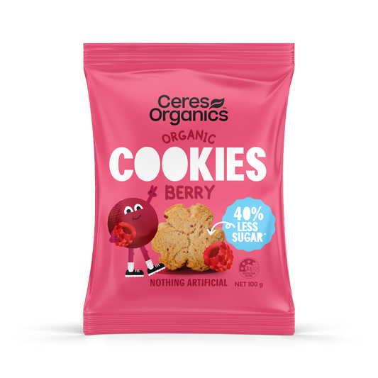 Organic Cookies, Berry - 100g