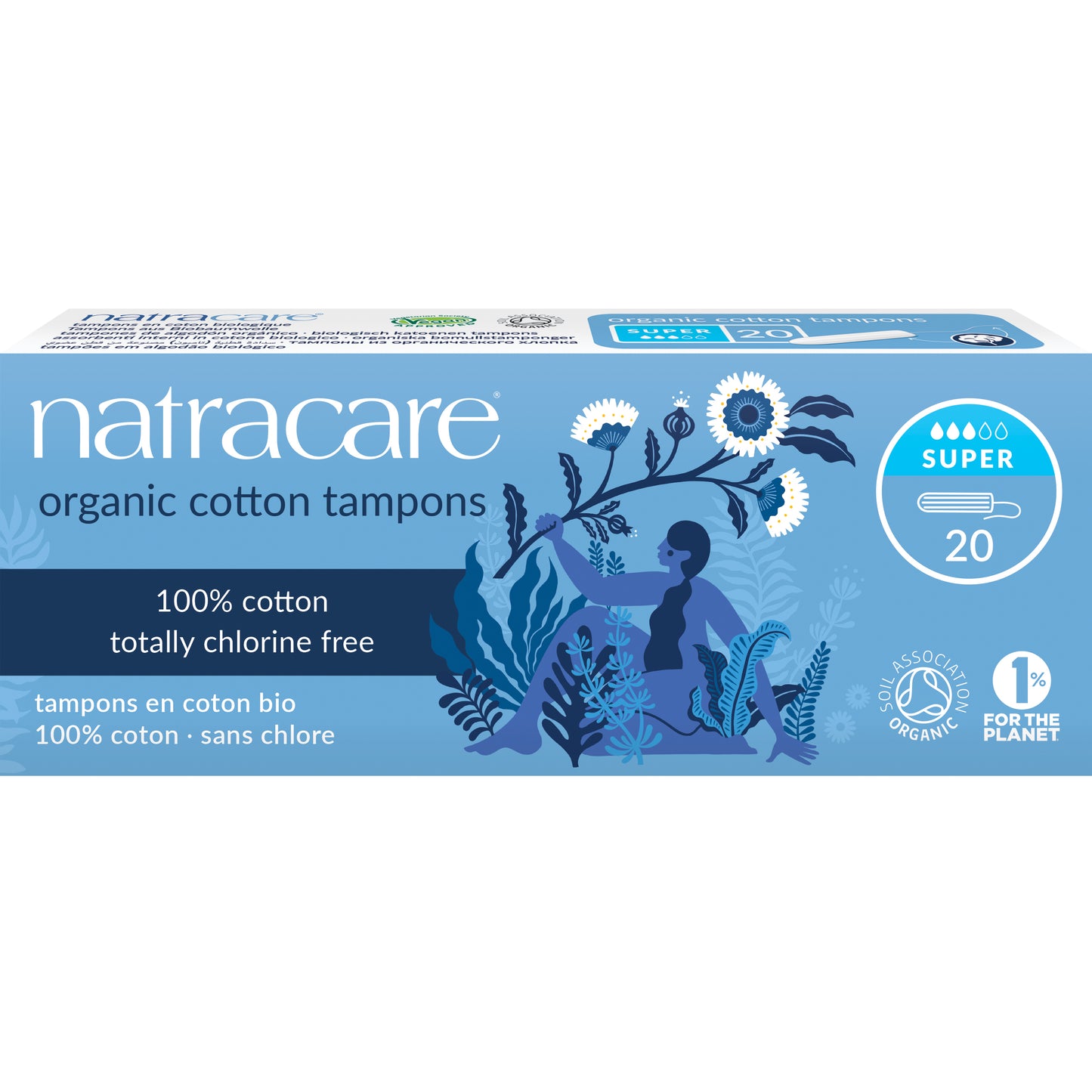 Natracare Organic Super Tampons 20s - 20pk