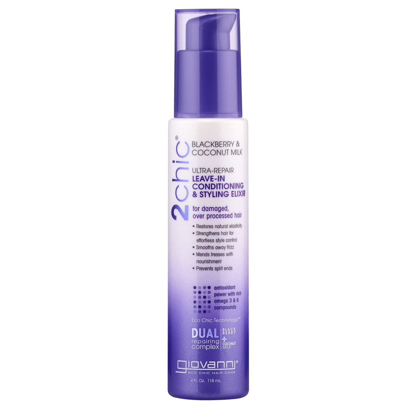 Giovanni 2chic Repairing Leave In Conditioning & Styling Elixir - 118ml